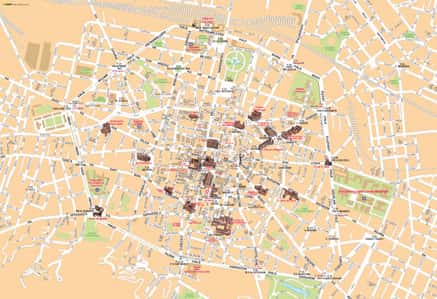 mappa di bologna con monumenti 3d
