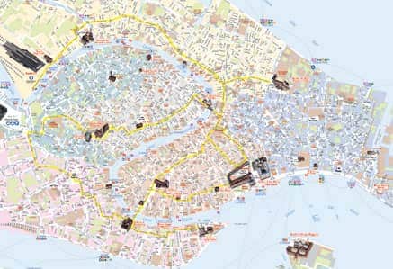 cartina di venezia personalizzata